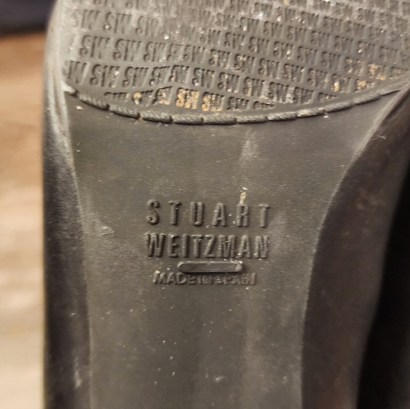 Stuart Weitzman Yuliana 60 Chelsea Black Leather Medium Width Bootie Size 9.5 - Picture 7 of 7